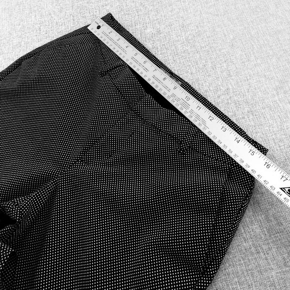 Old Navy Harper Ankle Pants Black & White Polka Dots Mid Rise 8 Regular Cotton B - Picture 11 of 15